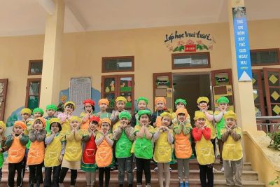 TRƯỜNG MẦM NON TRỰC ĐẠI TỔ CHỨC CHO TRẺ VUI TẾT HÀN THỰC